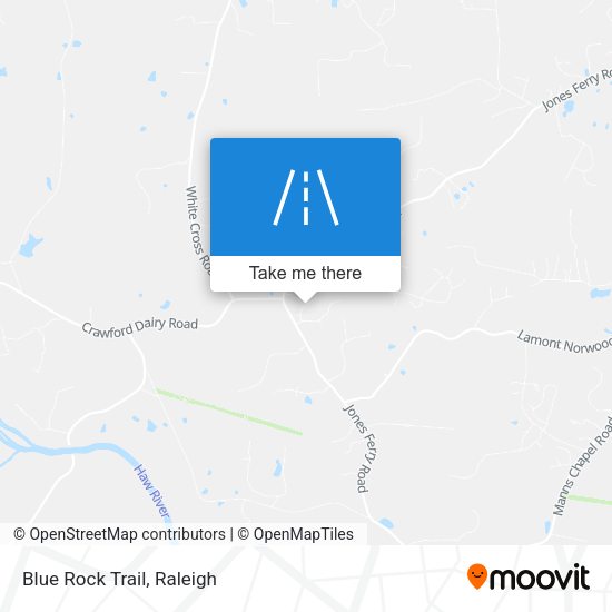 Mapa de Blue Rock Trail