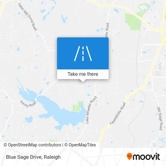 Blue Sage Drive map
