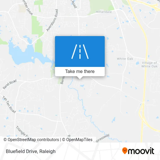 Bluefield Drive map
