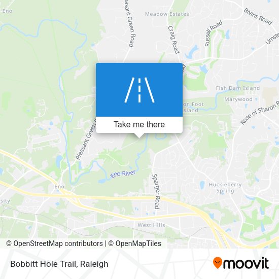 Mapa de Bobbitt Hole Trail