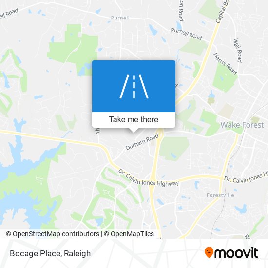 Bocage Place map