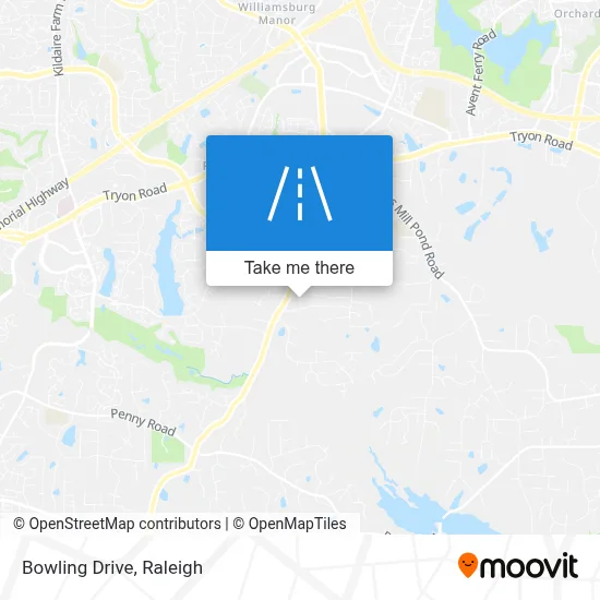 Bowling Drive map