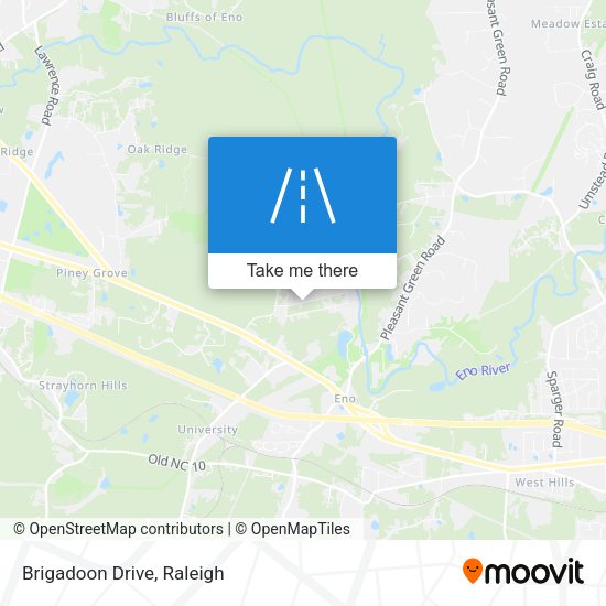 Brigadoon Drive map