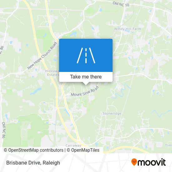 Brisbane Drive map