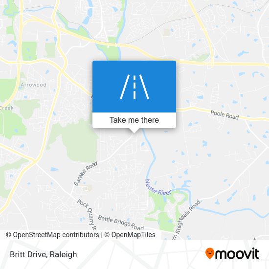 Britt Drive map