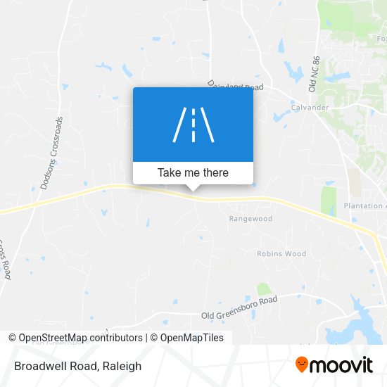 Mapa de Broadwell Road