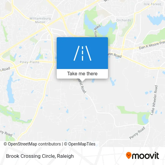 Brook Crossing Circle map