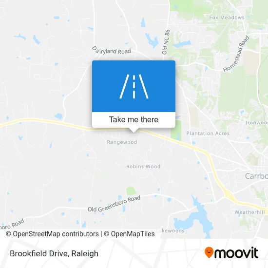 Brookfield Drive map