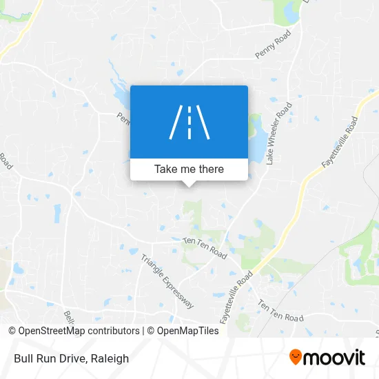 Bull Run Drive map