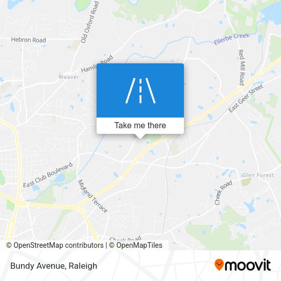 Mapa de Bundy Avenue