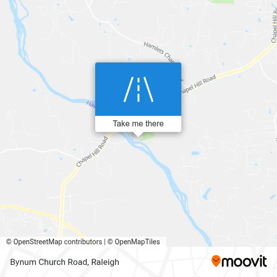 Bynum Church Road map