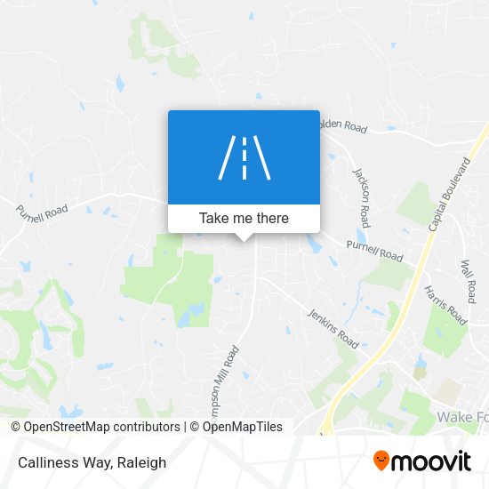 Mapa de Calliness Way