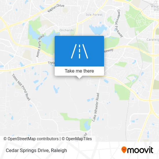 Cedar Springs Drive map