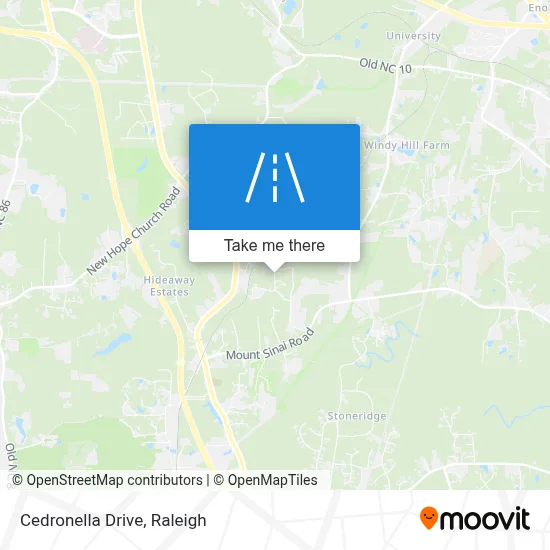 Cedronella Drive map