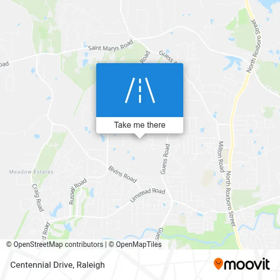 Centennial Drive map