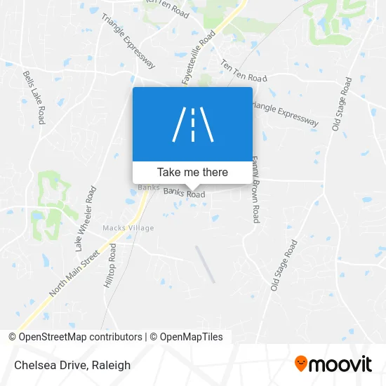Chelsea Drive map