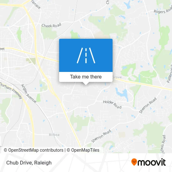 Chub Drive map