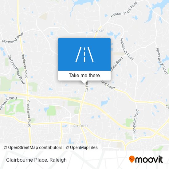 Mapa de Clairbourne Place