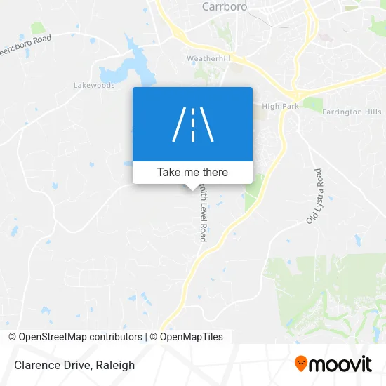 Clarence Drive map