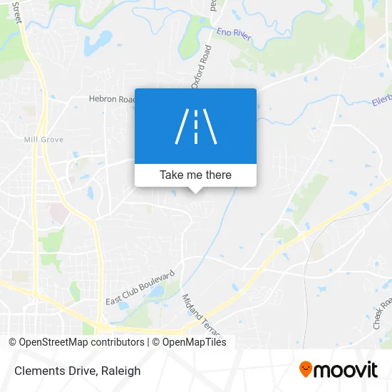 Clements Drive map