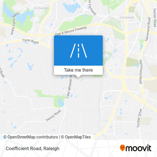 Mapa de Coefficient Road