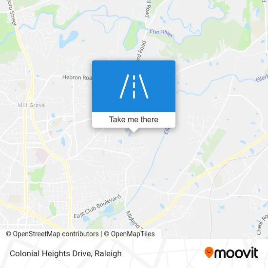 Colonial Heights Drive map