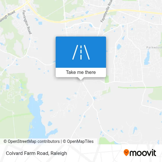 Colvard Farm Road map