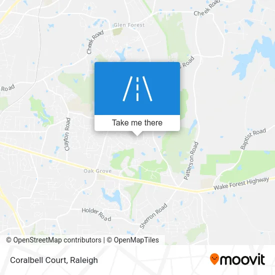 Coralbell Court map