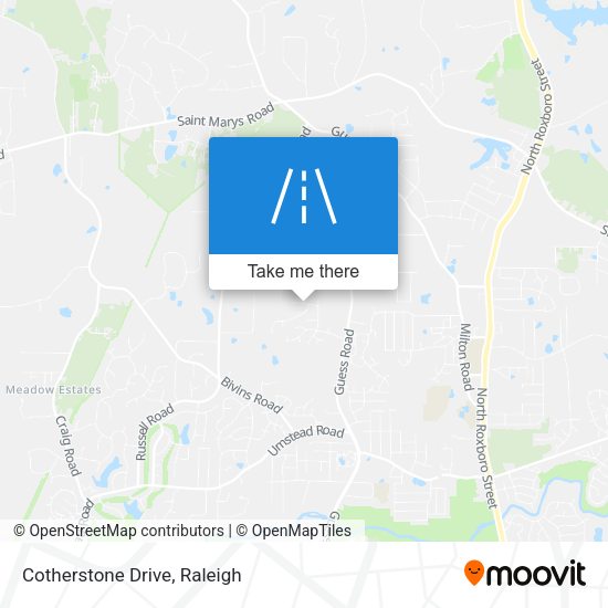 Mapa de Cotherstone Drive