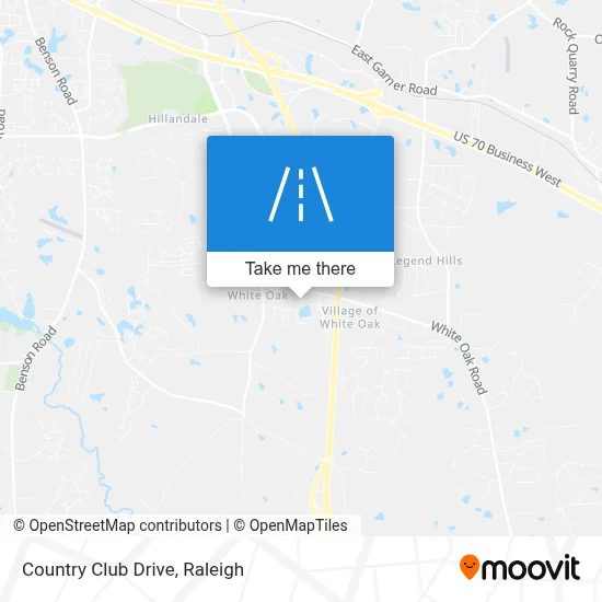 Country Club Drive map