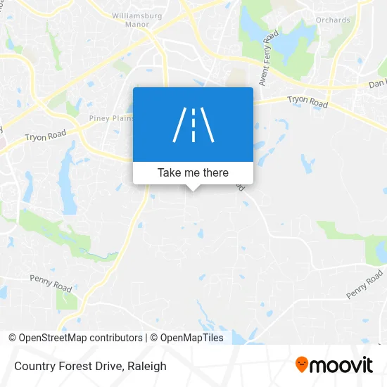 Country Forest Drive map