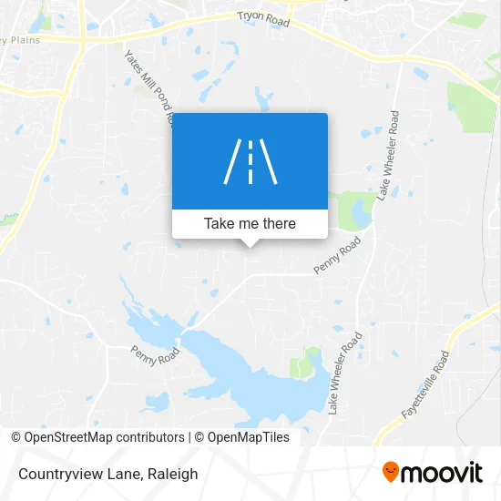 Countryview Lane map