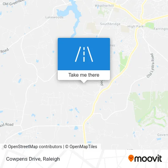 Cowpens Drive map