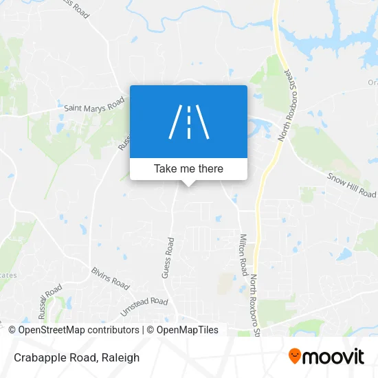 Crabapple Road map