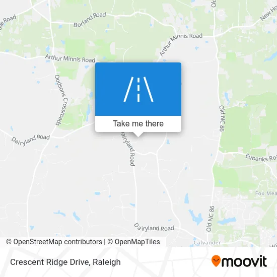 Crescent Ridge Drive map