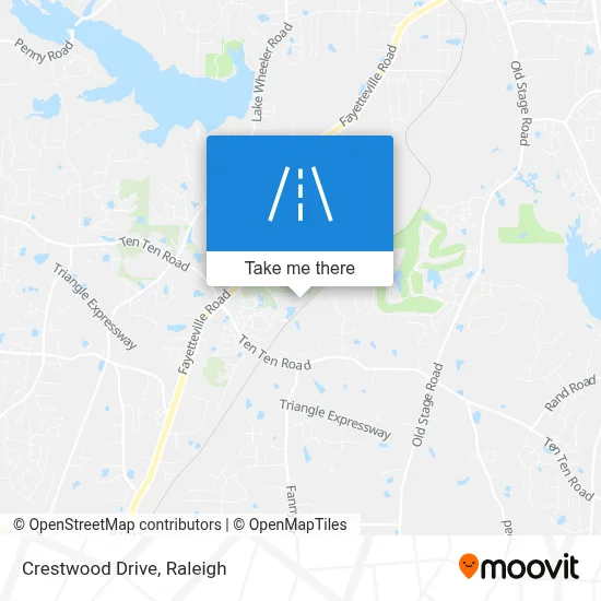 Crestwood Drive map