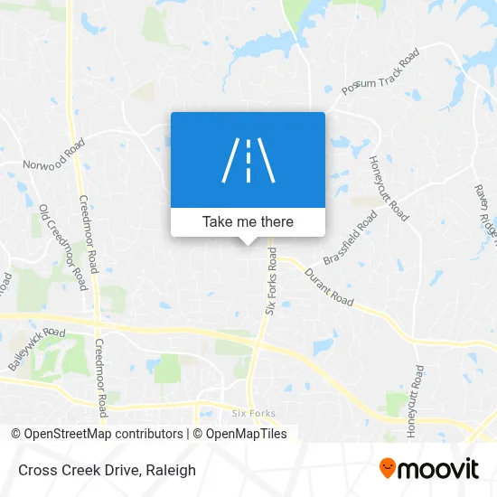 Cross Creek Drive map