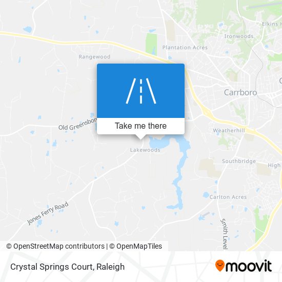 Mapa de Crystal Springs Court