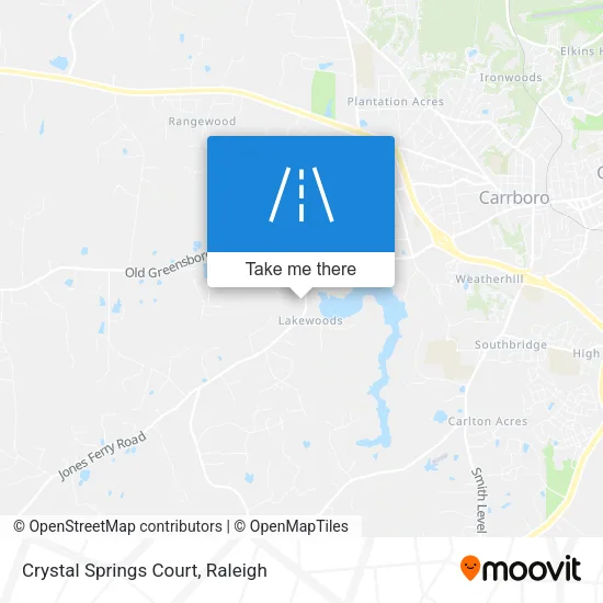 Crystal Springs Court map