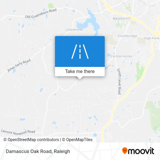 Mapa de Damascus Oak Road