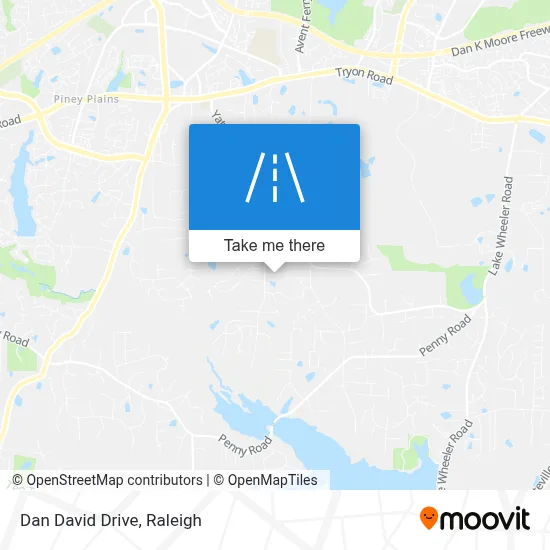 Dan David Drive map