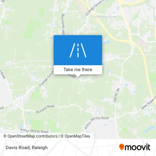 Davis Road map