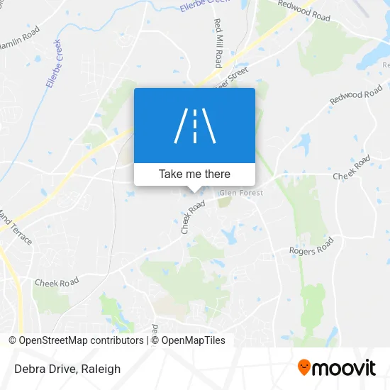 Debra Drive map