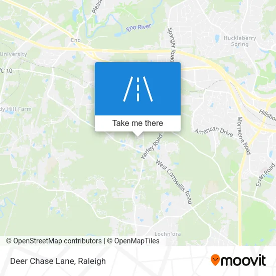 Deer Chase Lane map