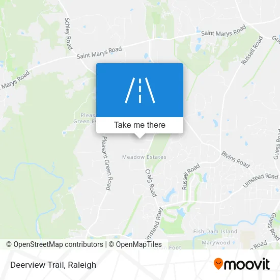 Deerview Trail map