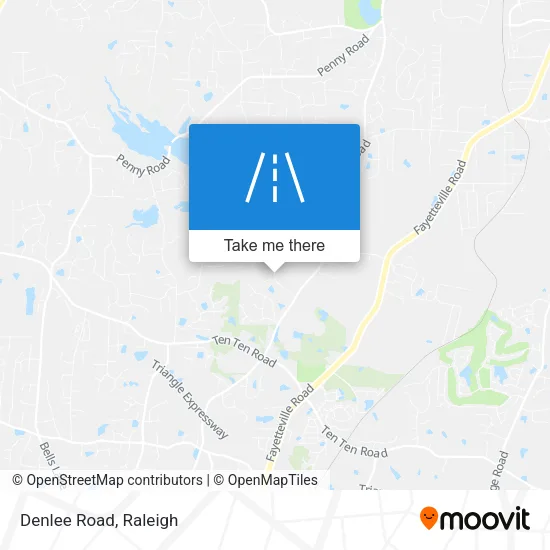 Denlee Road map