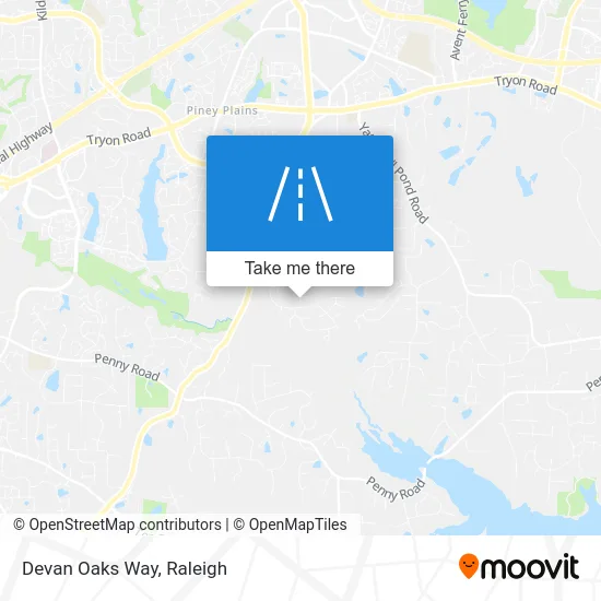 Mapa de Devan Oaks Way