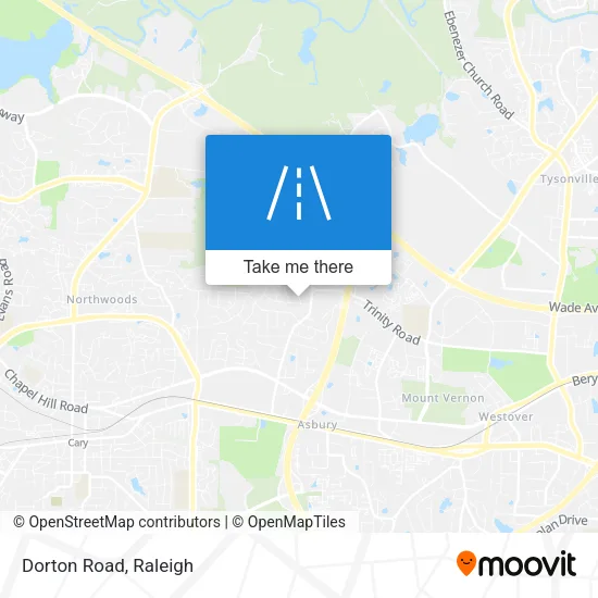 Dorton Road map