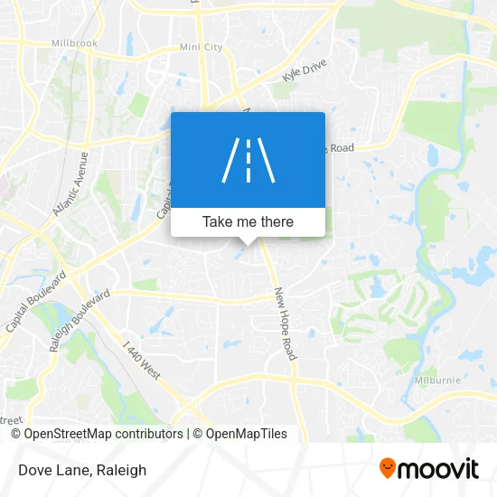 Dove Lane map