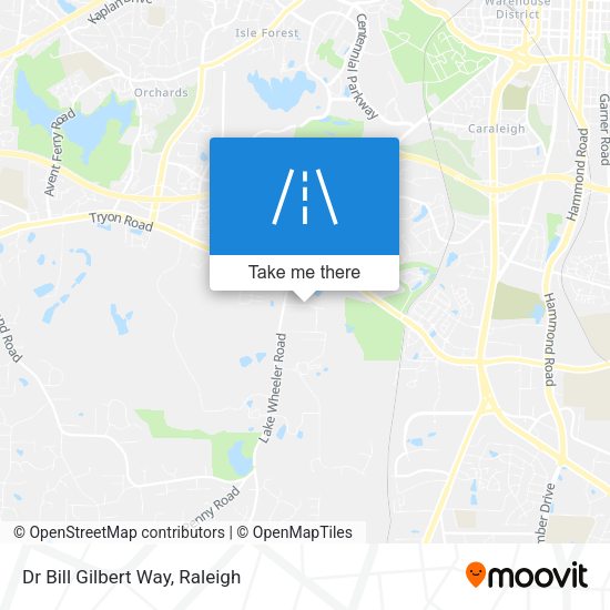 Dr Bill Gilbert Way map